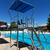 PLATEFORME DE SURVEILLANCE INOX AVEC TOILE SOLAIRE 