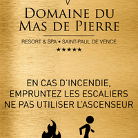 Plaque de sécurité incendie personnalisée 