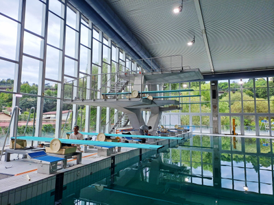 CHASSIS SUPPORT PLANCHE DE PLONGEOIR 