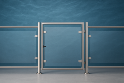 GARDE-CORPS INOX 316l AVEC PLEXIGLASS